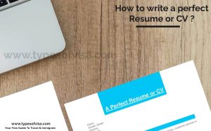 How to write a perfect resume or CV